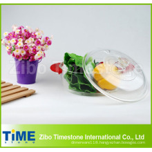 High Borosilicate Glass Round Food Storate Box with Glass Cover